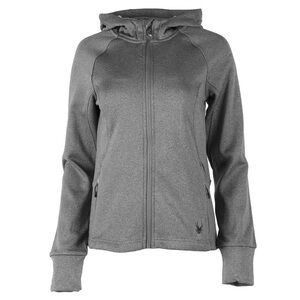 Spyder Hayer Full Zip Hoodie Lightweight Jacket Women's Large Heather Gray